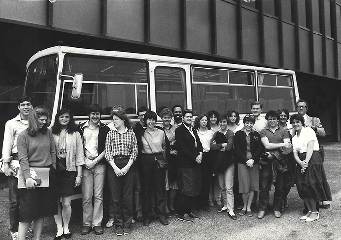 Bologna study-abroad students prepare for a group excursion to southern Italy. Experiences like these have a lasting effect, say alumni who contributed to the new scholarship.