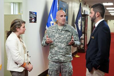 Emily David and Zachary Steinborn intern at Army War College