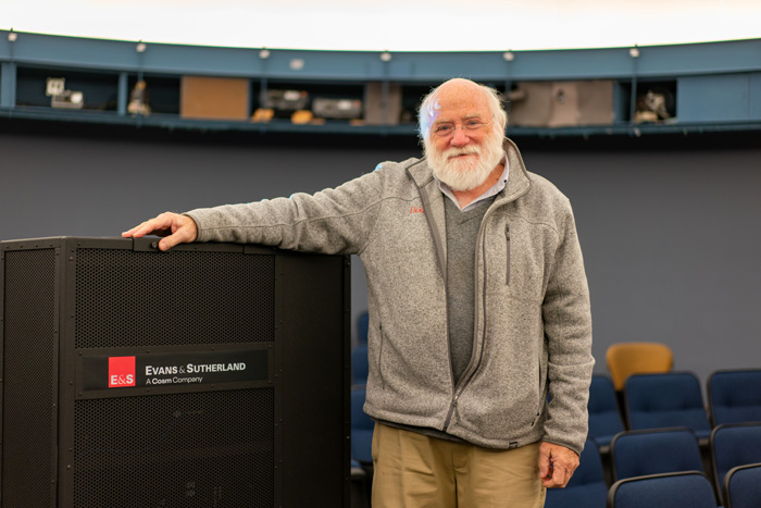 Paul Kanev in the planetarium