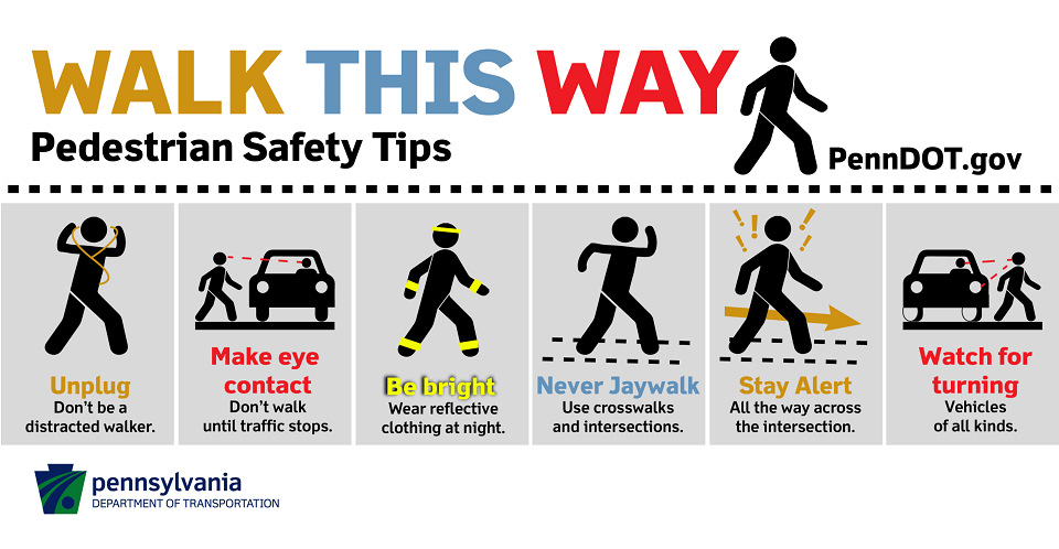 11 Walking Safety Rules of the Road