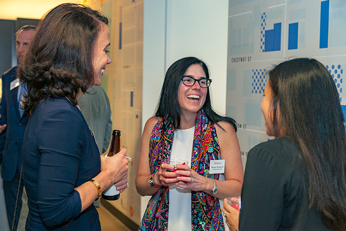 Philadelphia-area alumni and students connected during a recent Career Conversations event.