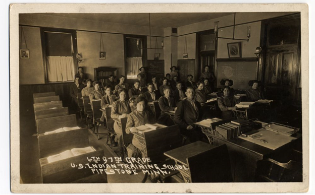 Pipestone Boarding School Classroom