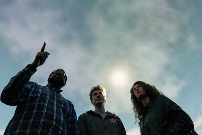 Students in the planetarium