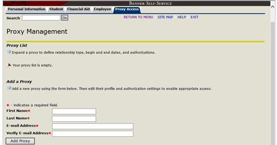 Proxy management 2 screen shot