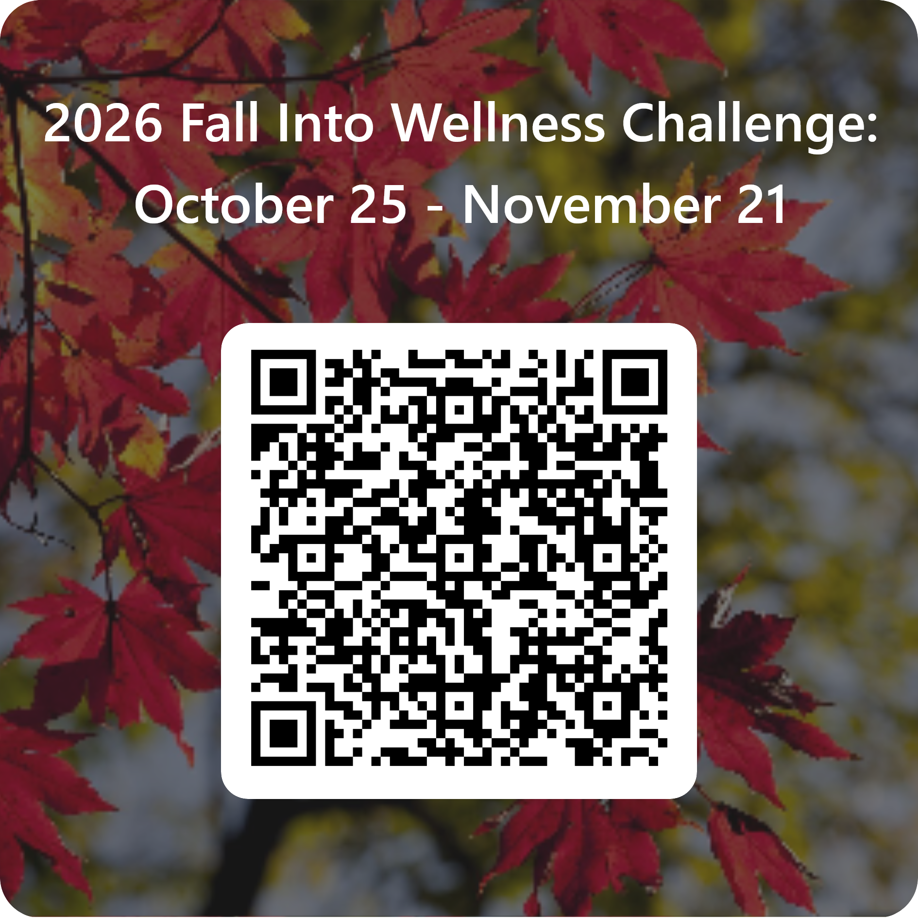 Fall, fitness, challenges, wellness