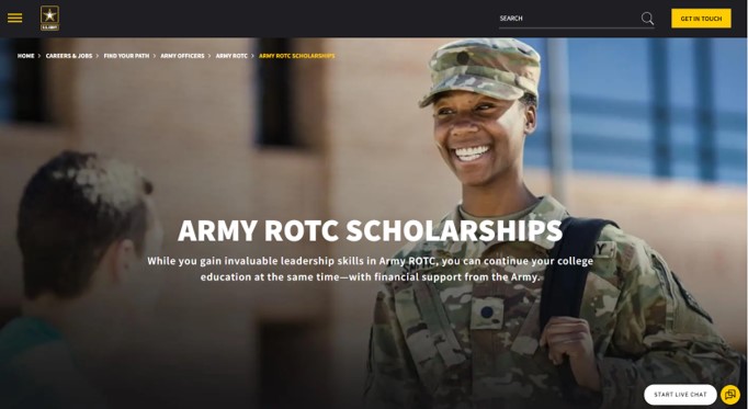 ROTC Scholarship Webpage 