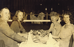 Ralph Sr., Shirley, Edna and Bernice, 1944.