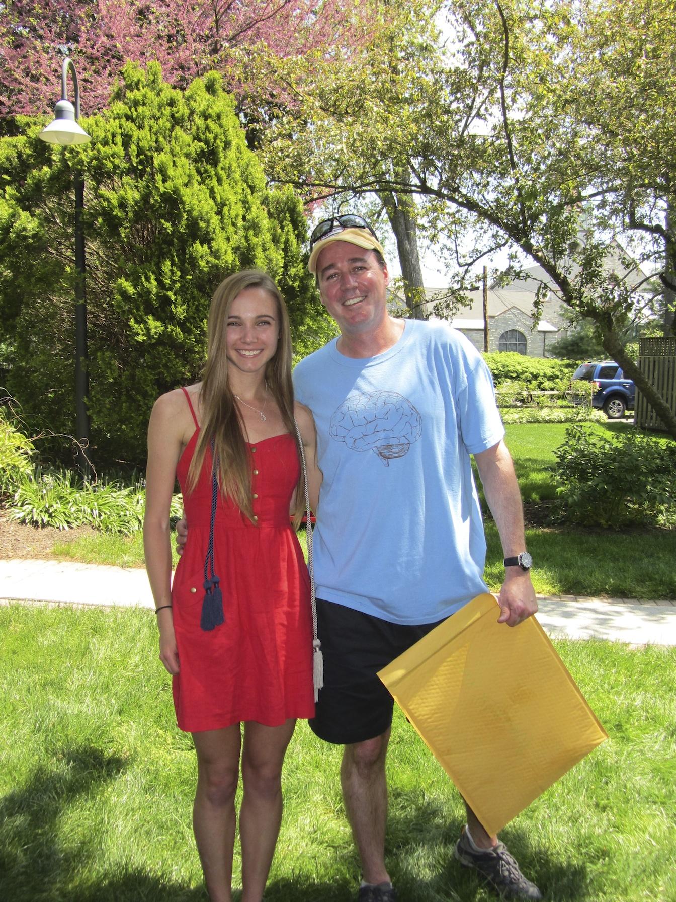 Sara Patterson receiving honors from Prof. Rauhut.