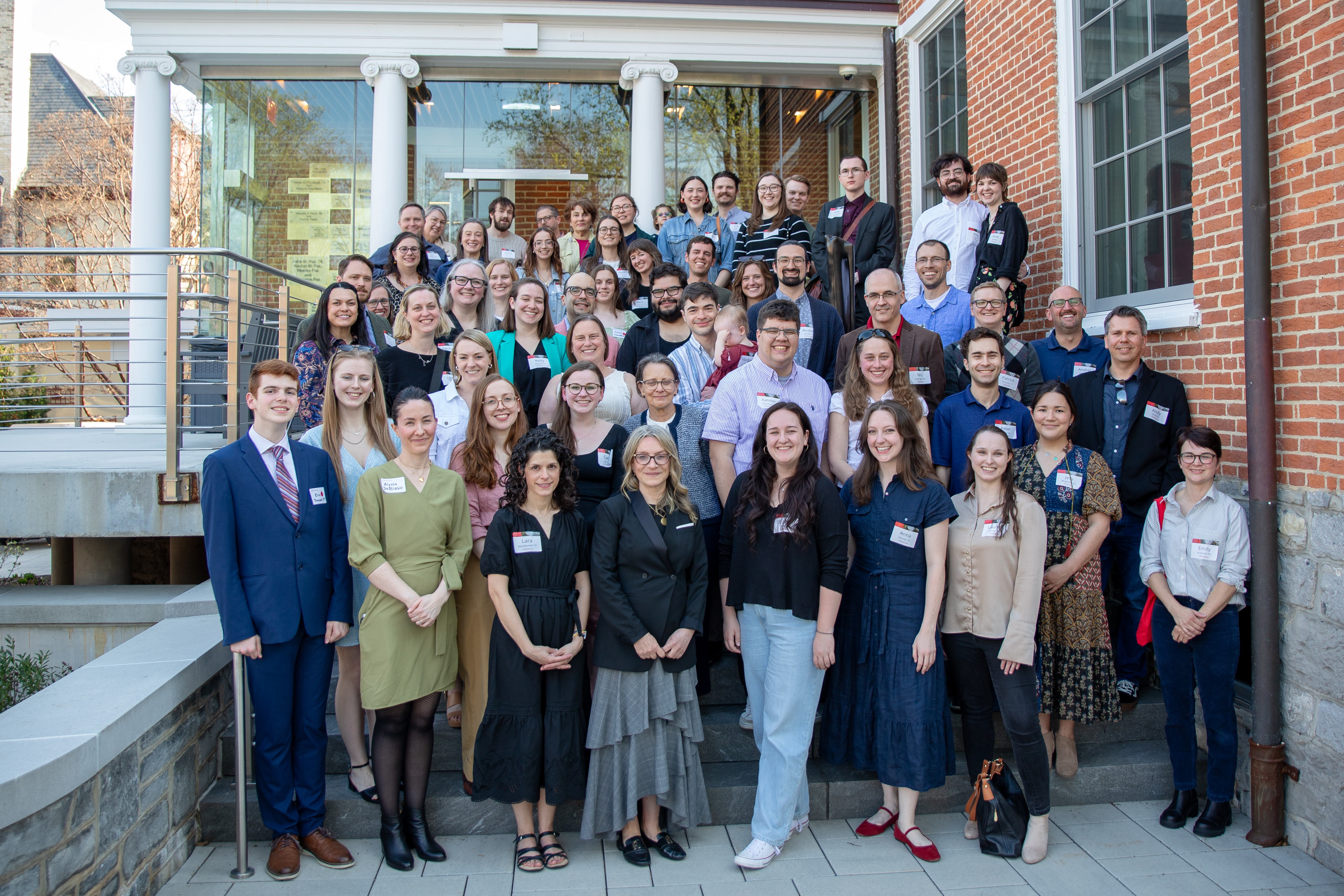 Alumni from class years spanning from 1970 to 2024 gathered at the Paz Center for the April 10 Russian department reunion. Photo by Riley Heffron '26.