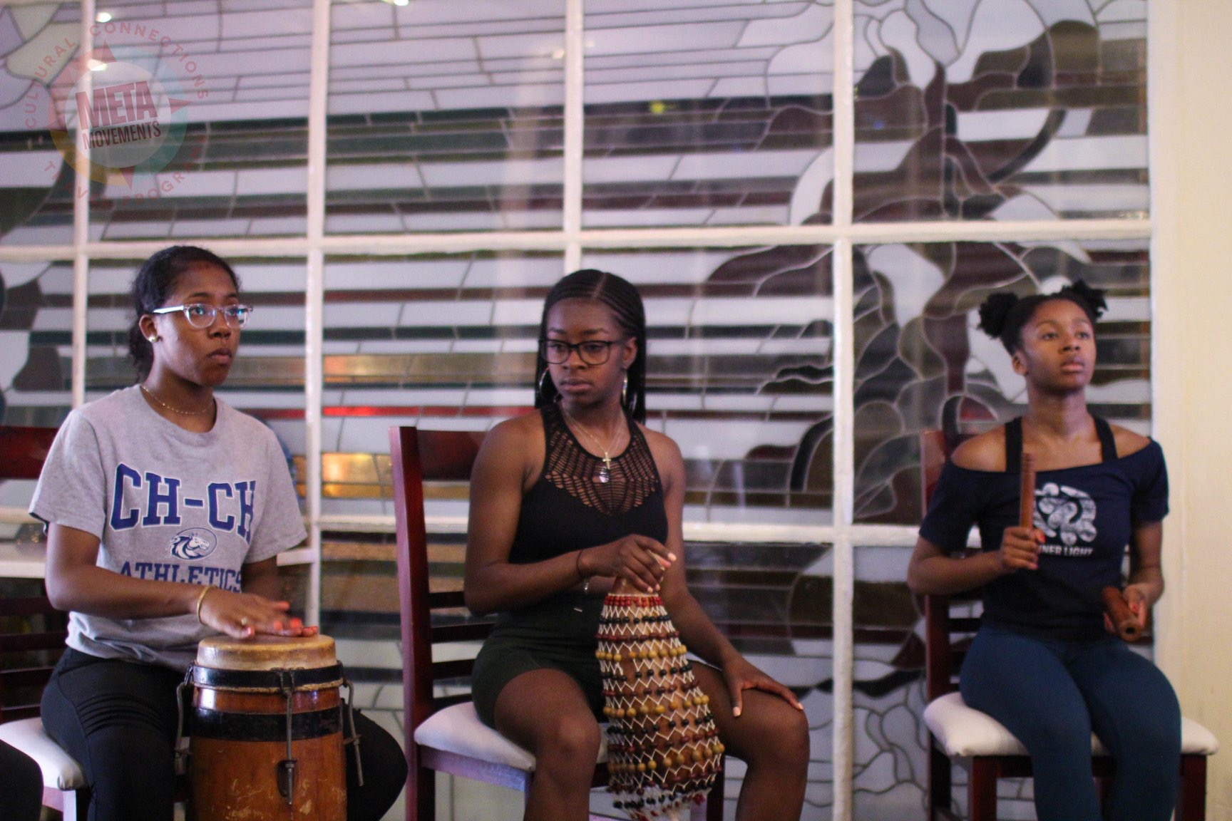 Sakinah Hobbs-Jones attending an African instrumental class in Cuba