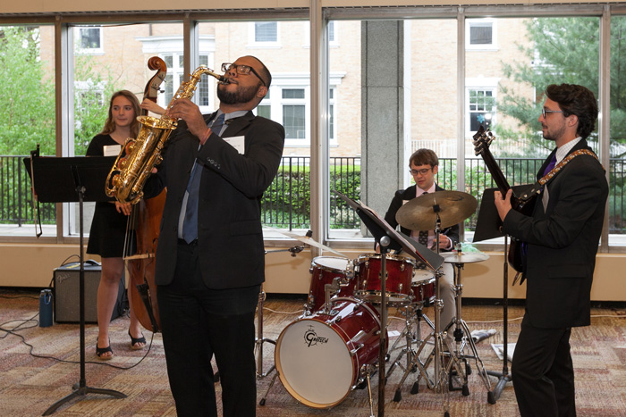 The EP Project (Edwin Padilla '16, Silvana Kreines, Ian Doyle ’18, Alex Dillon ’17, Aaron Ammerman ’16, Brady Hummel ’17) entertained attendants throughout the luncheon.