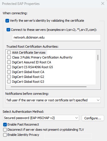 Certificate Screen
