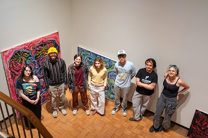 Work by seven student-artists will be on display April 17 to May 17 at The Trout Gallery. Photo by Dan Loh.