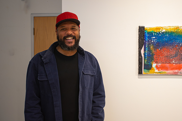 Warith Taha's works explore Black and queer identity. Photo by Riley Heffron ’26.