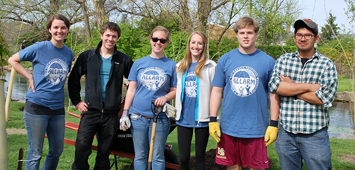 ALLARM Interns in field 