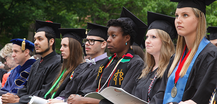 Students at Graduation 