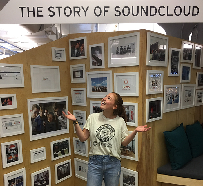During her first internship experience, Maddie Vance '19 worked with SoundCloud's label relations team this summer and learned the importance of making connections, building networks and reflection.