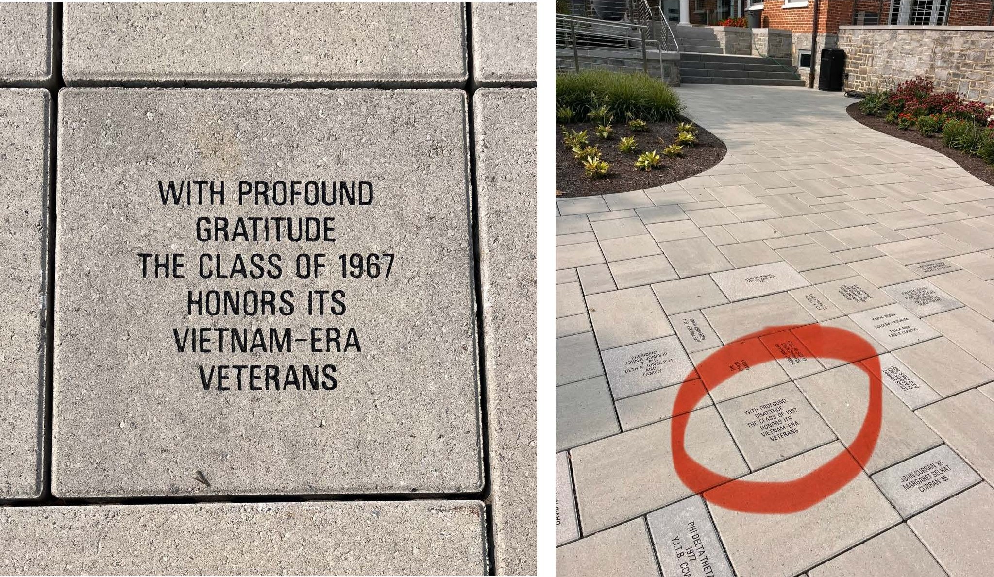 Veterans paver
