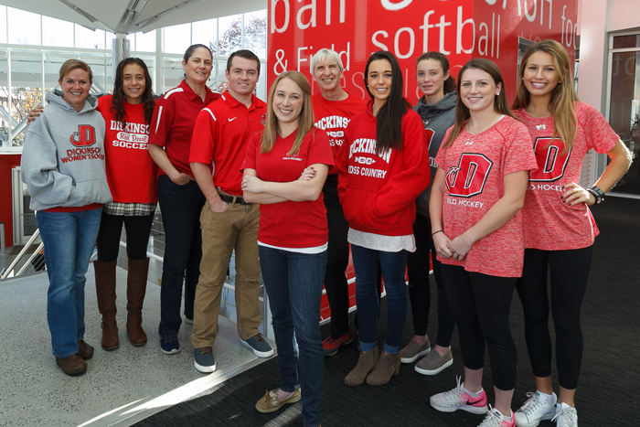 Students and staff at the Kline Center