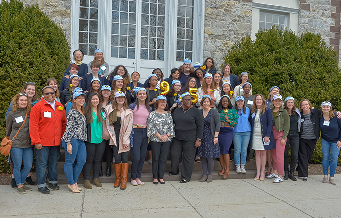 The Wheel and Chain 95th anniversary celebration included a tapping ceremony, honoring the newest blue hat inductees.