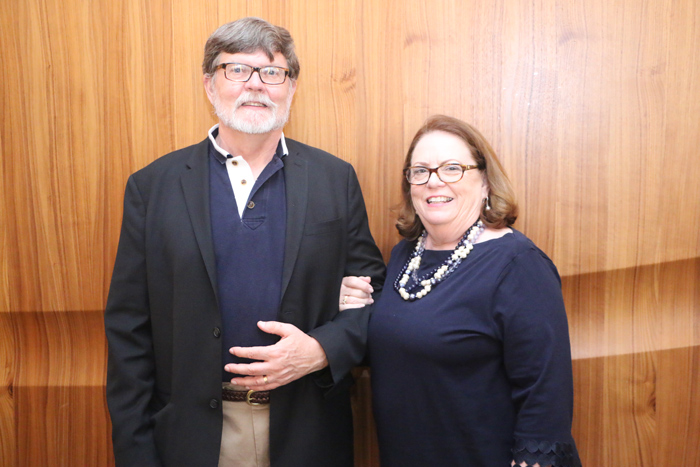 Wil Scott '72, with his wife, Sienna.