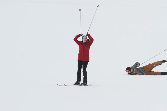 cross-country skiing