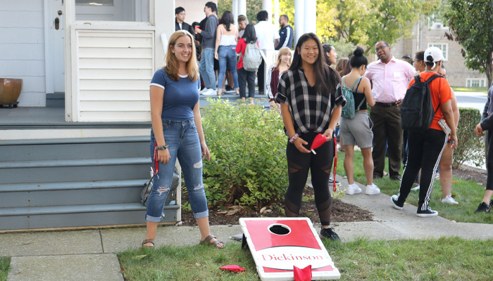 Students engaging in activity