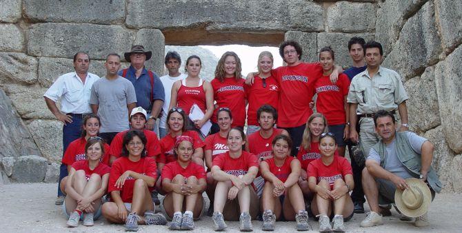 Students in the Archaeological program at Dickinson College.