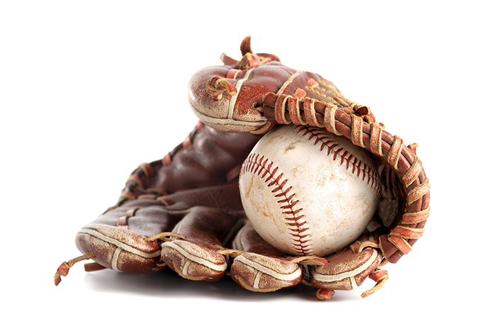 baseball and mitt