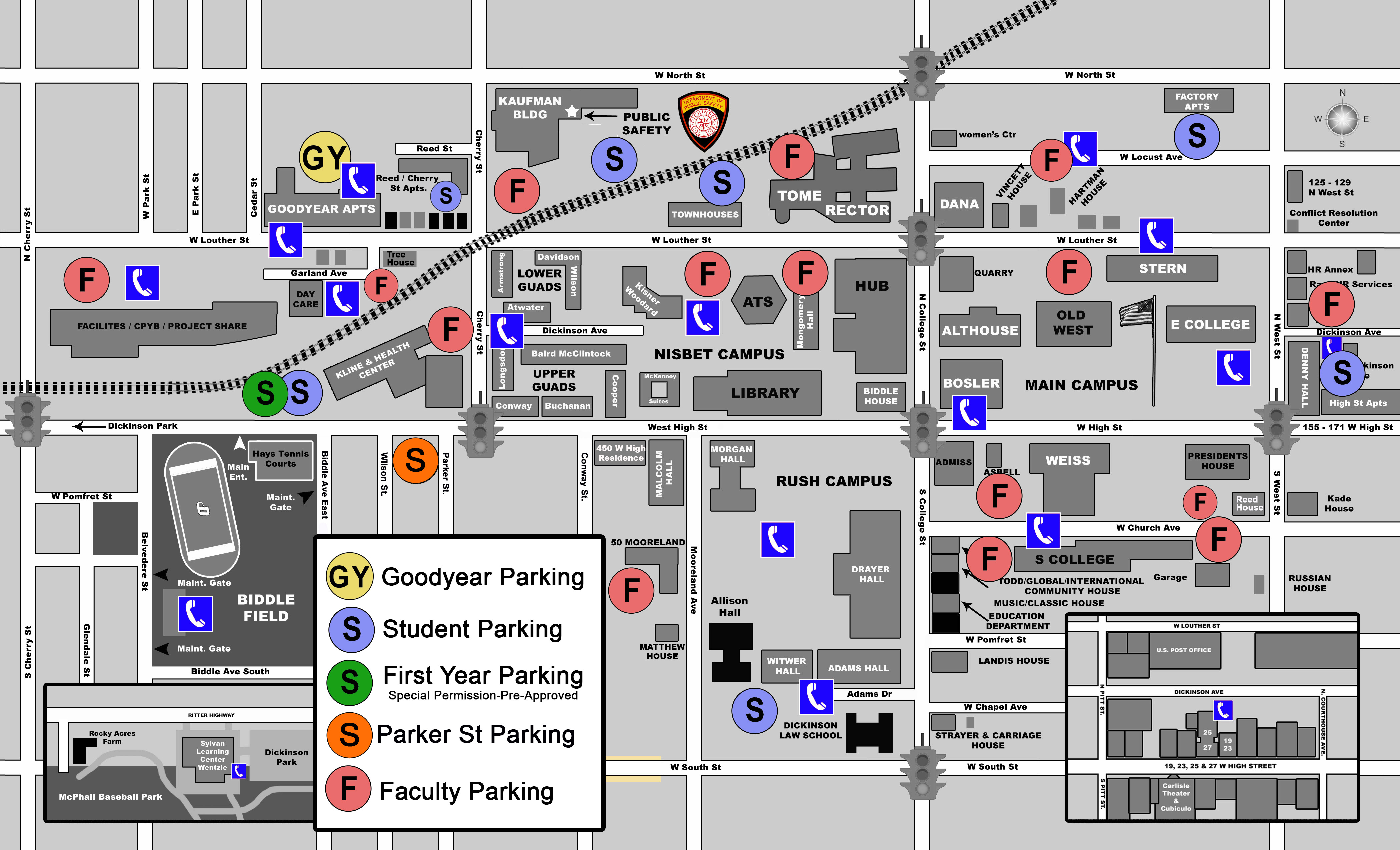 Mines Campus Parking Map