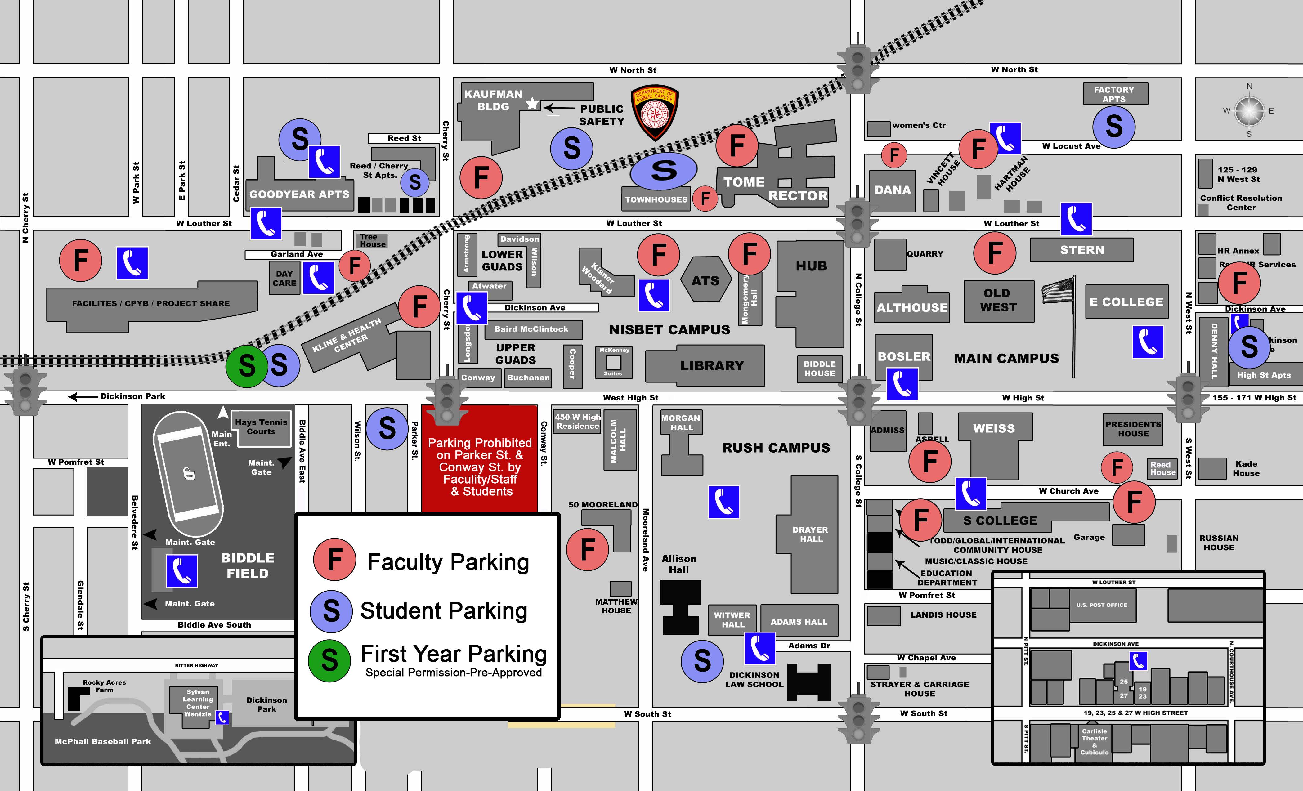 Parking at Dickinson