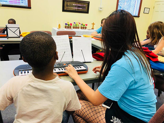 Dickinson students in the Composed program brought special music programs into local schools. COMPOSED: Make Music Any Way! builds on that program to offer expanded offerings online.