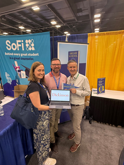 Dickinson admissions counselors Anne Brewer and James Malone recently met up with Selingo and the National Association for College Admission Counseling conference.