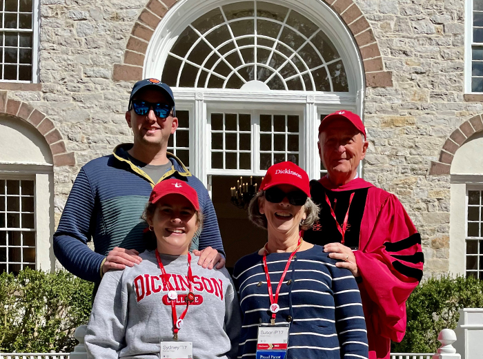 Dennis Cross and his family at President John Jones inauguration