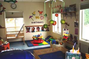 A picture of the Ducklings (infant) Room at Dickinson College Children's Center 