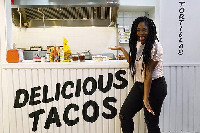  Zagat’s “Chefs Eating Tacos” host Lauren Smith '06