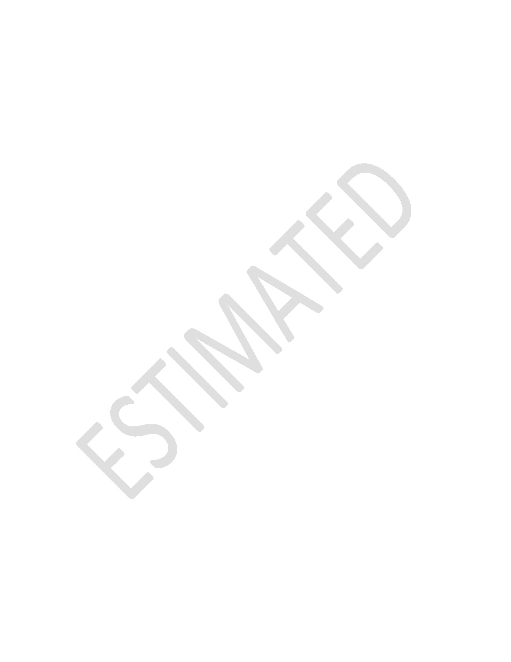 Estimated watermark