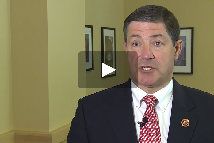 Video still of interview with U.S. Rep. Jim Gerlach.