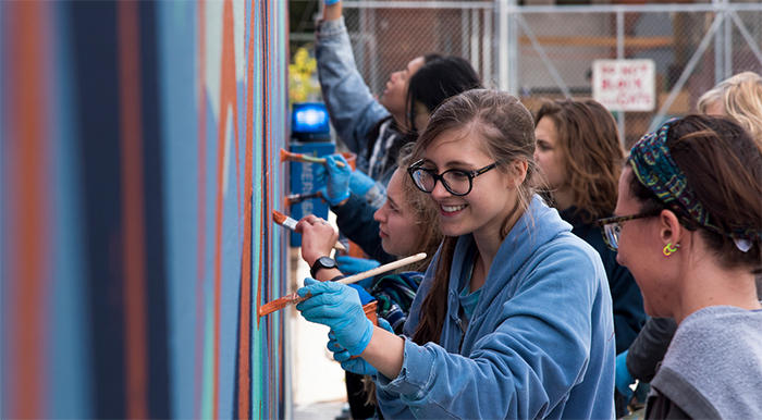 Goodyear mural, 2017. Photo by Carl Socolow '77.