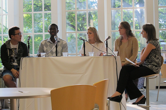 internship showcase, mamadou balde, kathryn henwood, brittany livingston, amity fox, yang yang