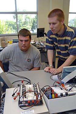 A physics major produces solitons running down an electrical lattice