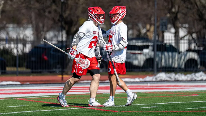 Men's lacrosse players.