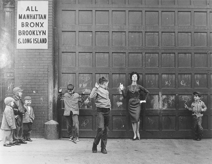 Lida Moser, Mimicry (Judy and the Boys), 1961, gelatin silver print, courtesy Mr. and Mrs. Jules Bricker.