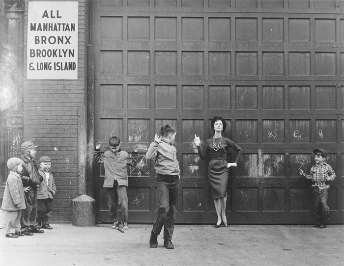 Lida Moser, Mimicry (Judy and the Boys), 1961, gelatin silver print, courtesy Mr. and Mrs. Jules Bricker. 