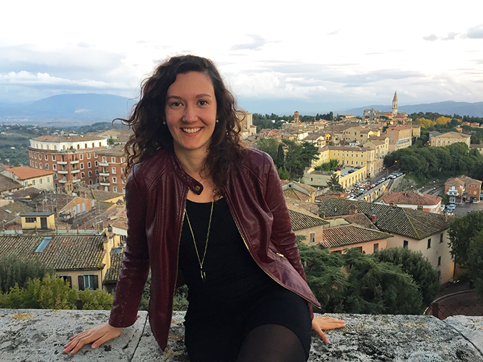 Madigan Kay '18, in Bologna, Italy.