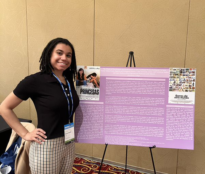 Maria Smith '22 presents original research at a national conference in Baltimore, Md.