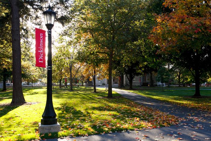 Dickinson campus on a sunny day.