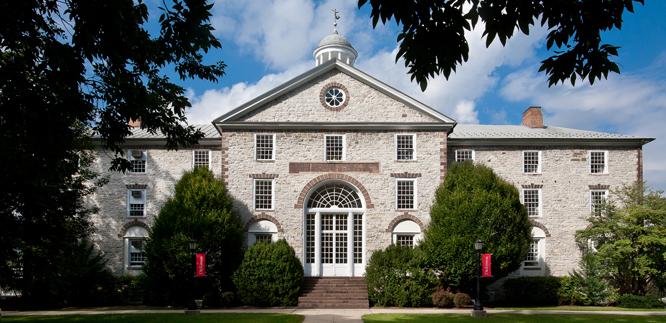 An image of Old West on the Dickinson campus