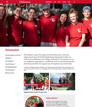 Orientation website screenshot 300x350 bya