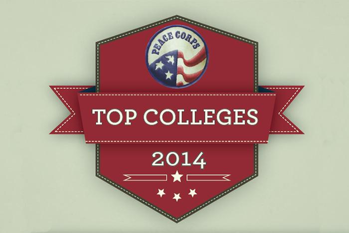 Peace Corps top college badge